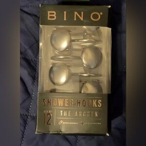 Curtain/Shower Holders, Silver 12pk for Bathroom.